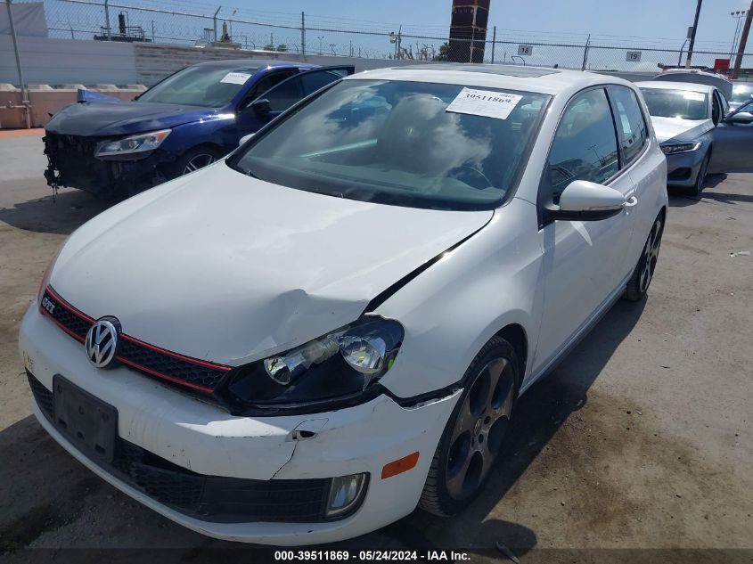 2010 Volkswagen Gti 2-Door VIN: WVWFD7AJ6AW215864 Lot: 39511869