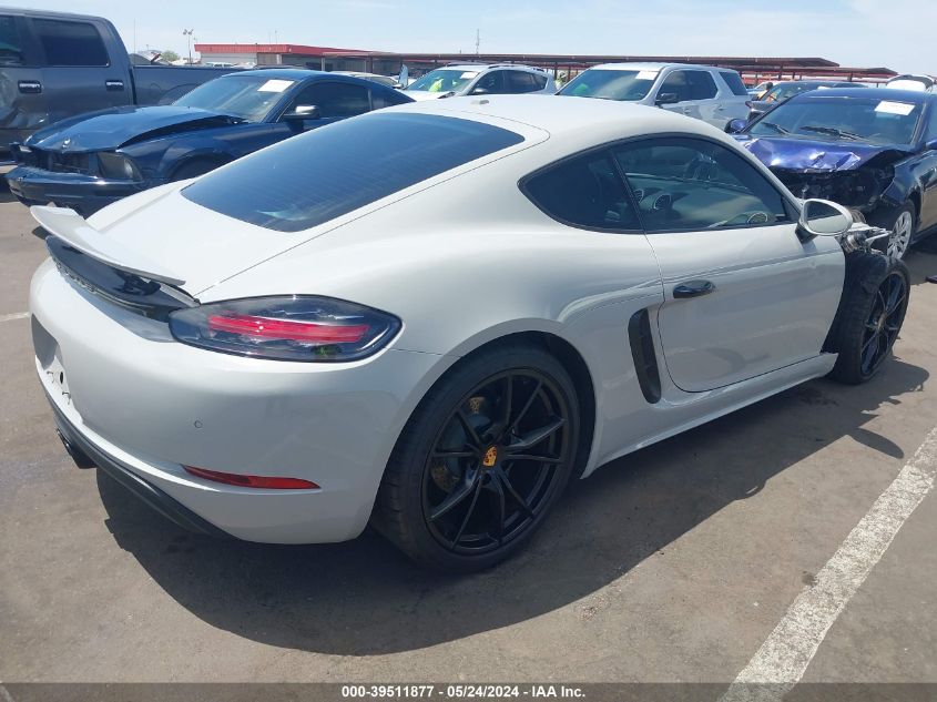 2019 Porsche 718 Cayman VIN: WP0AA2A89KS261264 Lot: 39511877