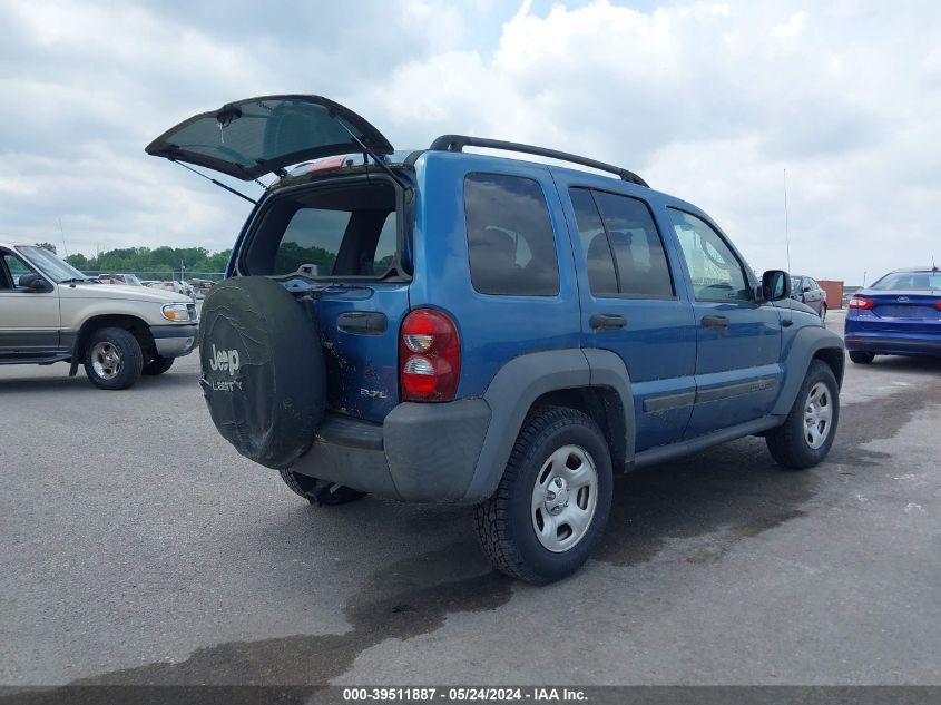 2006 Jeep Liberty Sport VIN: 1J4GL48K26W265151 Lot: 39511887