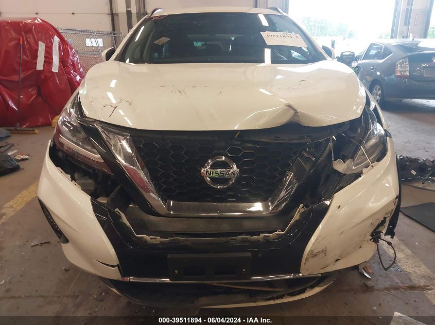 2021 Nissan Murano Sv Fwd VIN: 5N1AZ2BJ3MC112948 Lot: 39511894