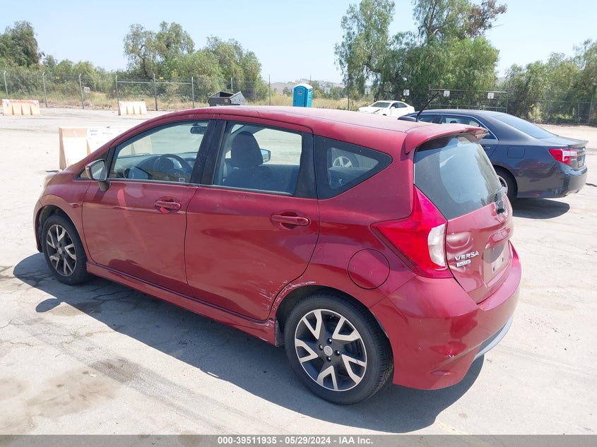 2016 Nissan Versa Note Sr VIN: 3N1CE2CP2GL390585 Lot: 39511935