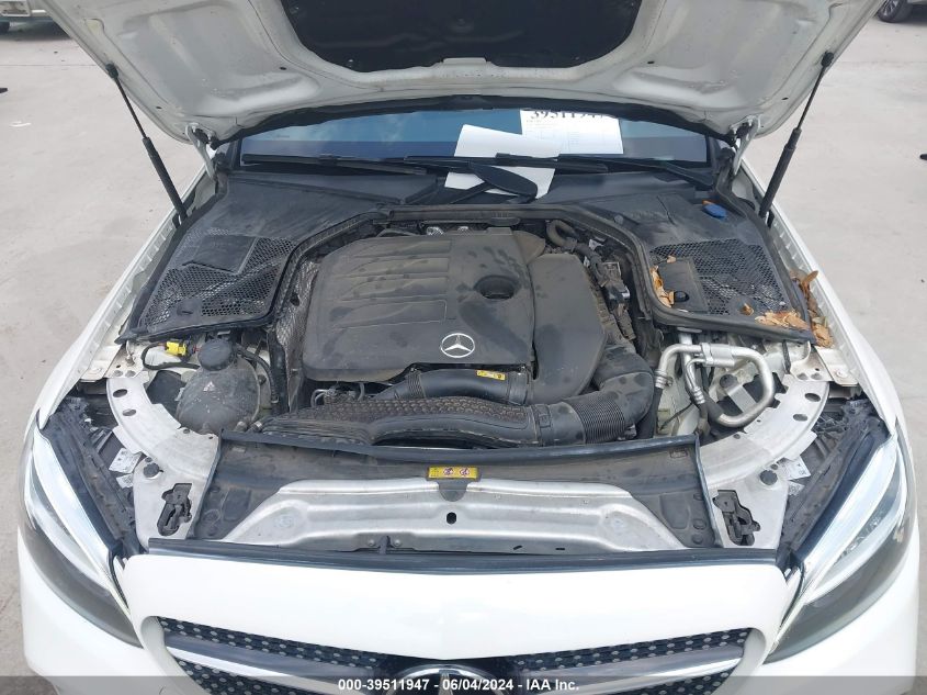 2019 Mercedes-Benz C 300 VIN: 55SWF8DB6KU309574 Lot: 39511947