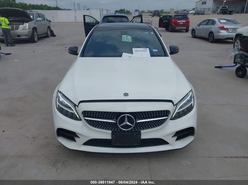 2019 Mercedes-Benz C 300 VIN: 55SWF8DB6KU309574 Lot: 39511947