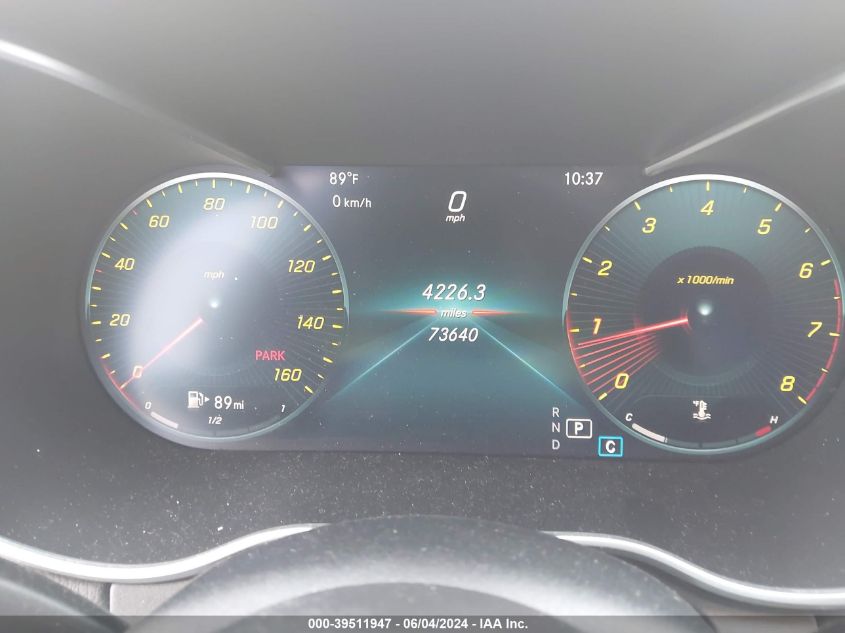 2019 Mercedes-Benz C 300 VIN: 55SWF8DB6KU309574 Lot: 39511947