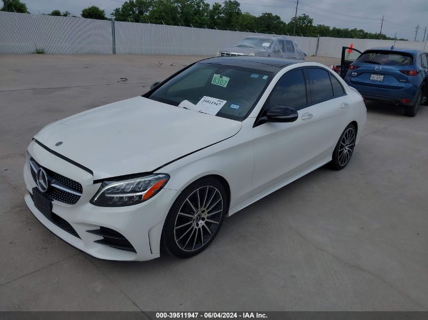 2019 Mercedes-Benz C 300 VIN: 55SWF8DB6KU309574 Lot: 39511947
