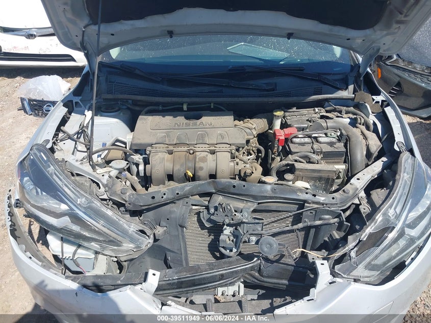 2017 Nissan Sentra Sv VIN: 3N1AB7AP8HL694117 Lot: 39511949