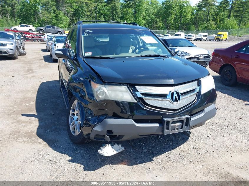 2007 Acura Mdx VIN: 2HNYD282X7H522482 Lot: 39511953