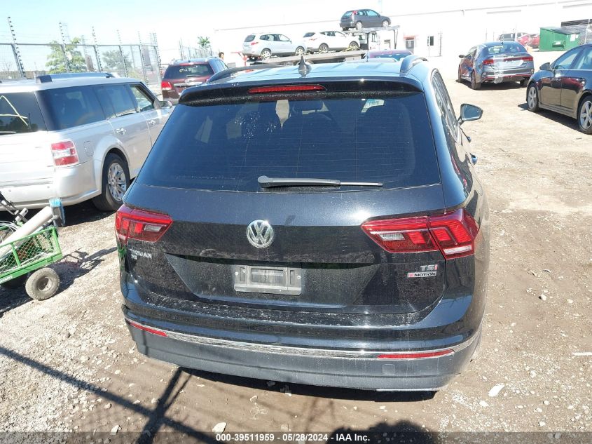 2018 Volkswagen Tiguan 2.0T Se/2.0T Sel VIN: 3VV2B7AX9JM126459 Lot: 39511959