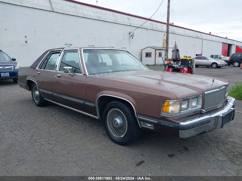 1989 Mercury Grand Marquis Ls VIN: 2MEBM75F8KX670871 Lot: 39511983