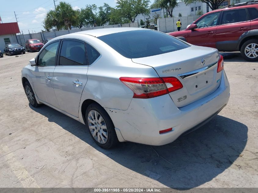 2013 Nissan Sentra Sv VIN: 3N1AB7APXDL724812 Lot: 39511985