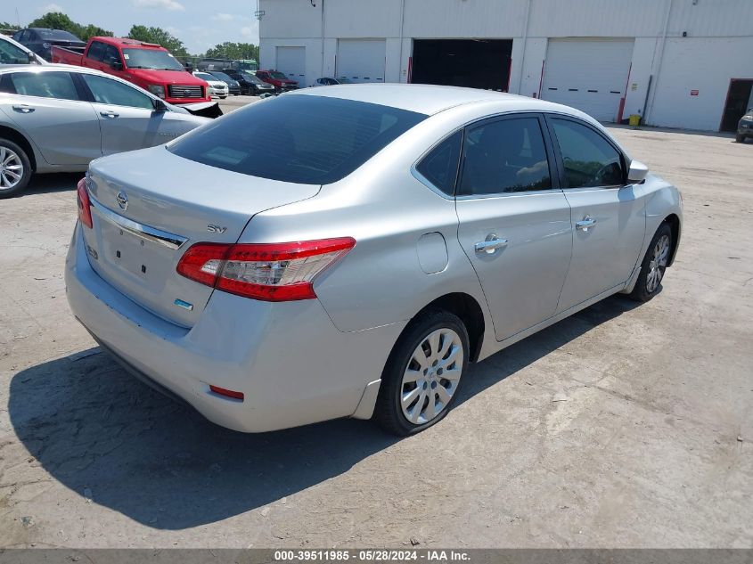 2013 Nissan Sentra Sv VIN: 3N1AB7APXDL724812 Lot: 39511985