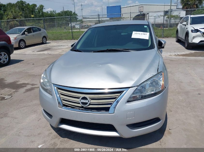 2013 Nissan Sentra Sv VIN: 3N1AB7APXDL724812 Lot: 39511985