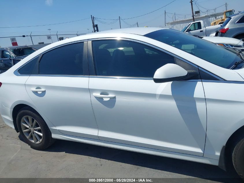 2018 Hyundai Sonata Se VIN: 5NPE24AFXJH726592 Lot: 39512000