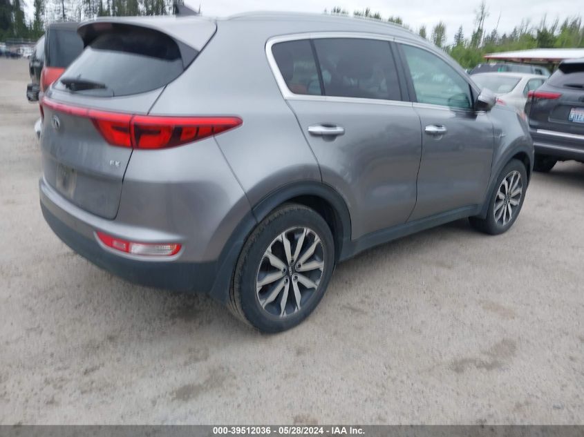 2017 Kia Sportage Ex VIN: KNDPNCAC5H7056139 Lot: 39512036