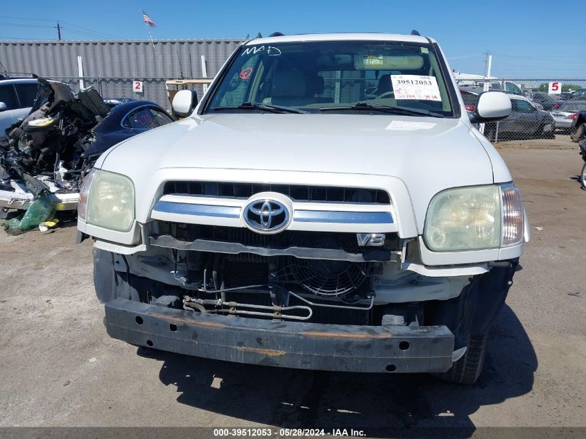 2006 Toyota Sequoia Limited V8 VIN: 5TDZT38A86S278289 Lot: 39512053