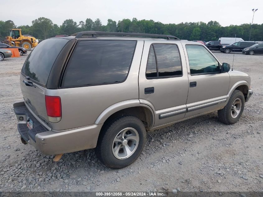 2001 Chevrolet Blazer Ls VIN: 1GNCS13W712128133 Lot: 39512058