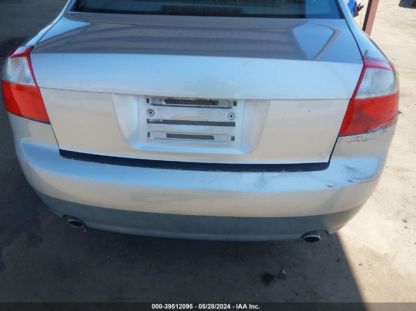 2004 Audi A4 3.0 VIN: WAULT68E44A081878 Lot: 39512095