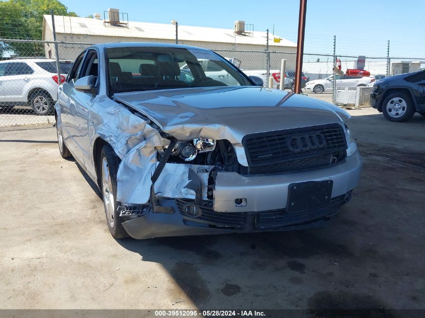 2004 Audi A4 3.0 VIN: WAULT68E44A081878 Lot: 39512095