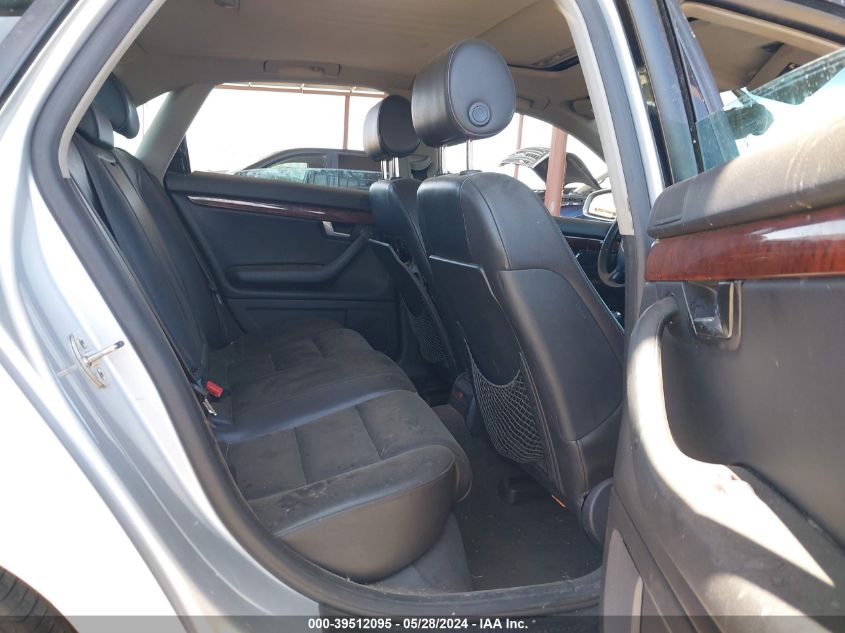 2004 Audi A4 3.0 VIN: WAULT68E44A081878 Lot: 39512095