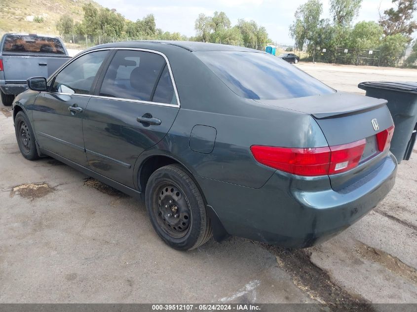 2005 Honda Accord Lx VIN: 1HGCM56455A158250 Lot: 39512107