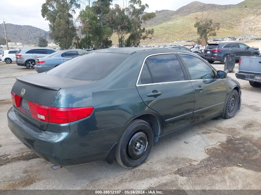 2005 Honda Accord Lx VIN: 1HGCM56455A158250 Lot: 39512107