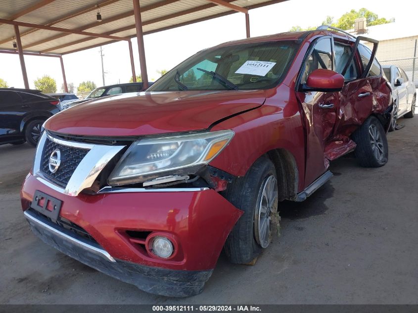 2016 Nissan Pathfinder Platinum/S/Sl/Sv VIN: 5N1AR2MNXGC609810 Lot: 39512111