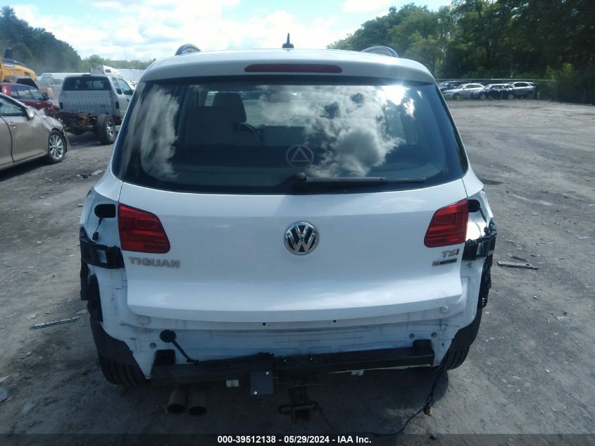 2016 Volkswagen Tiguan S VIN: WVGBV7AX8GW525843 Lot: 39512138