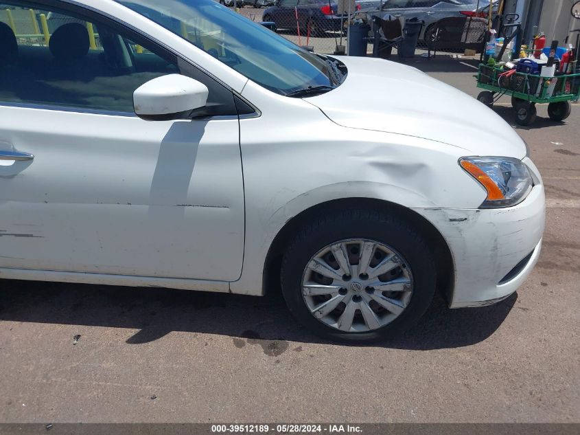 2014 Nissan Sentra Fe+ S/Fe+ Sv/S/Sl/Sr/Sv VIN: 3N1AB7AP7EL649293 Lot: 39512189