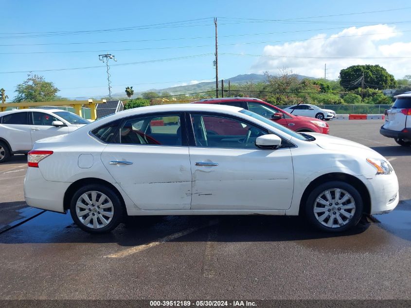 2014 Nissan Sentra Fe+ S/Fe+ Sv/S/Sl/Sr/Sv VIN: 3N1AB7AP7EL649293 Lot: 39512189