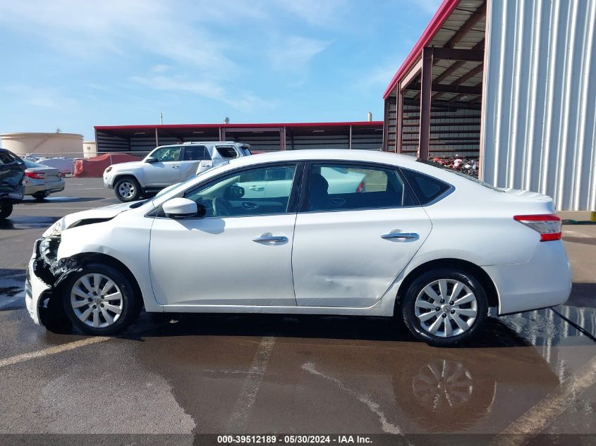 2014 Nissan Sentra Fe+ S/Fe+ Sv/S/Sl/Sr/Sv VIN: 3N1AB7AP7EL649293 Lot: 39512189