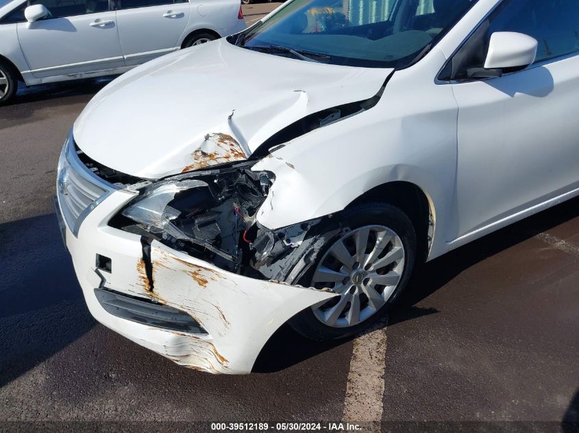 2014 Nissan Sentra Fe+ S/Fe+ Sv/S/Sl/Sr/Sv VIN: 3N1AB7AP7EL649293 Lot: 39512189