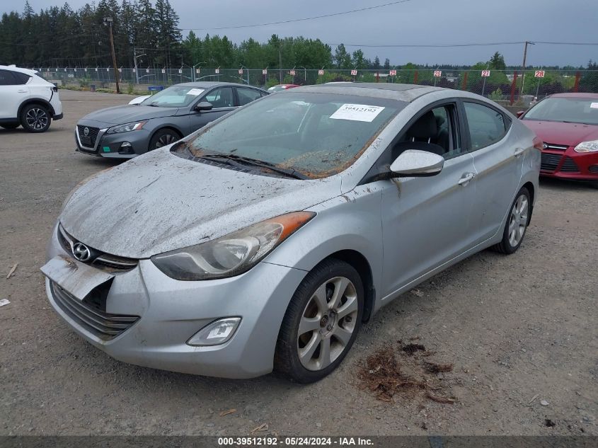 2012 Hyundai Elantra Limited VIN: 5NPDH4AE4CH150244 Lot: 39512192