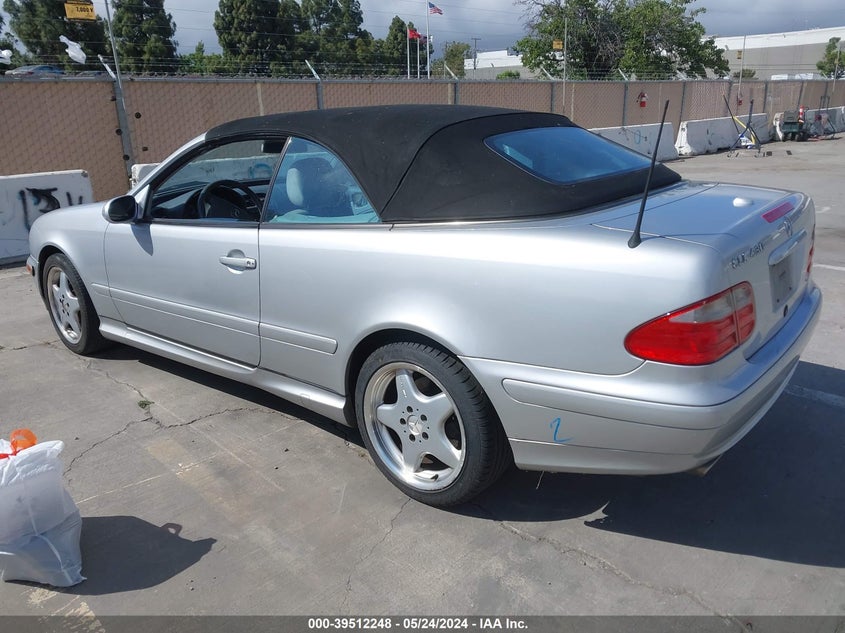 2001 Mercedes-Benz Clk 430 VIN: WDBLK70G31T072614 Lot: 39512248