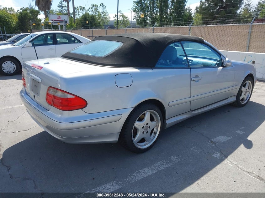 2001 Mercedes-Benz Clk 430 VIN: WDBLK70G31T072614 Lot: 39512248