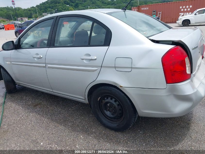 2007 Hyundai Accent Gls VIN: KMHCN46C07U128678 Lot: 39512271
