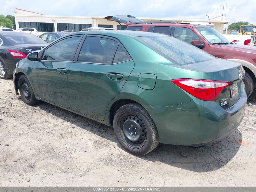 2015 Toyota Corolla Le VIN: 2T1BURHE5FC406081 Lot: 39512359