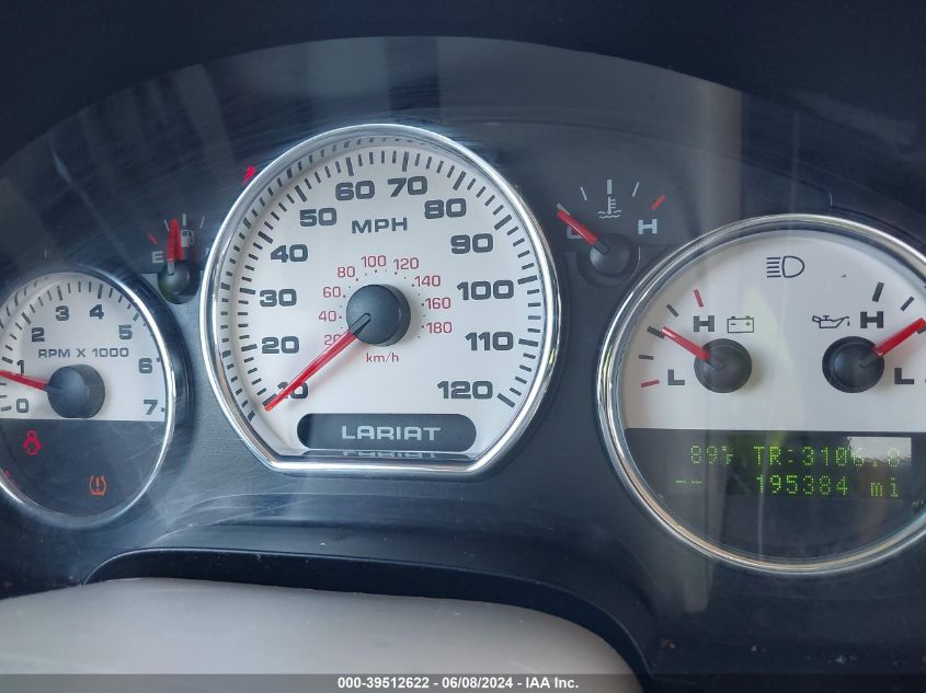 2007 Ford F-150 Lariat/Xlt VIN: 1FTPW12VX7FB44576 Lot: 39512622