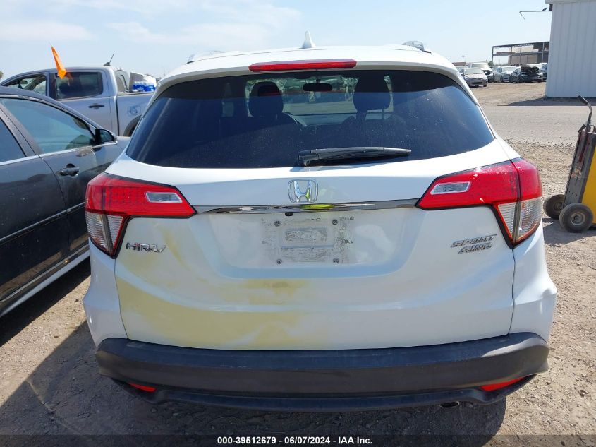 2021 Honda Hr-V Awd Sport VIN: 3CZRU6H13MM729358 Lot: 39512679