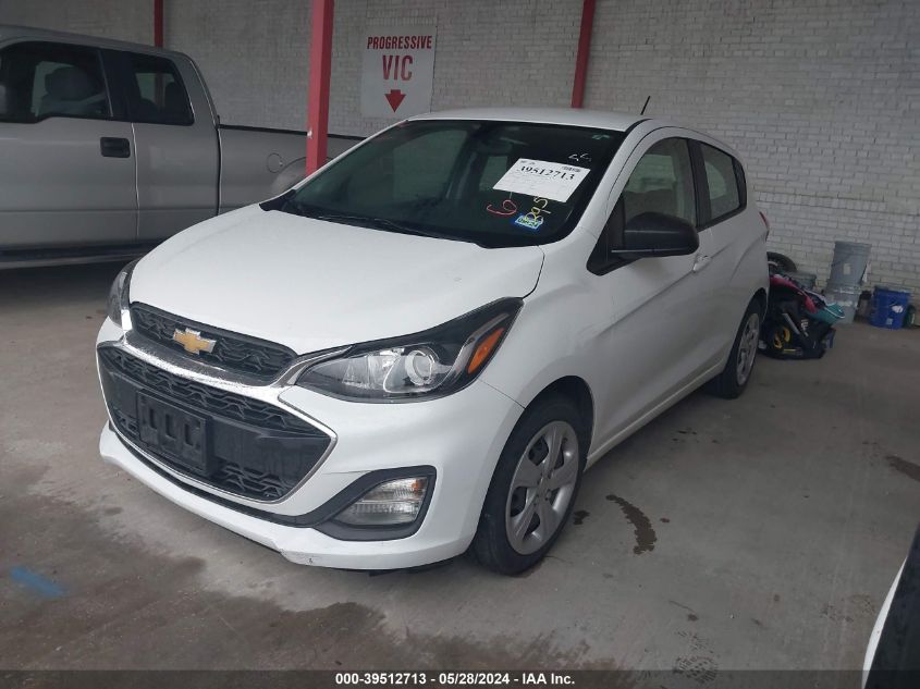 2020 Chevrolet Spark Fwd Ls Automatic VIN: KL8CB6SA2LC422136 Lot: 39512713