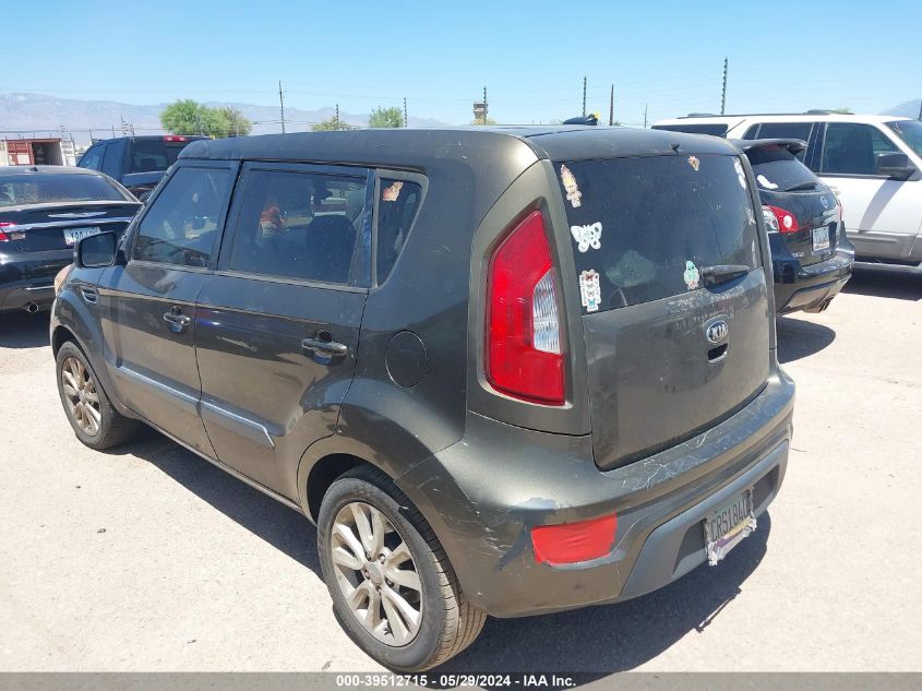 2013 Kia Soul + VIN: KNDJT2A64D7491261 Lot: 39512715