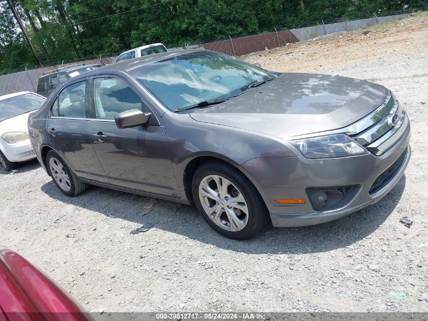 2012 Ford Fusion Se VIN: 3FAHP0HA4CR319083 Lot: 39512717