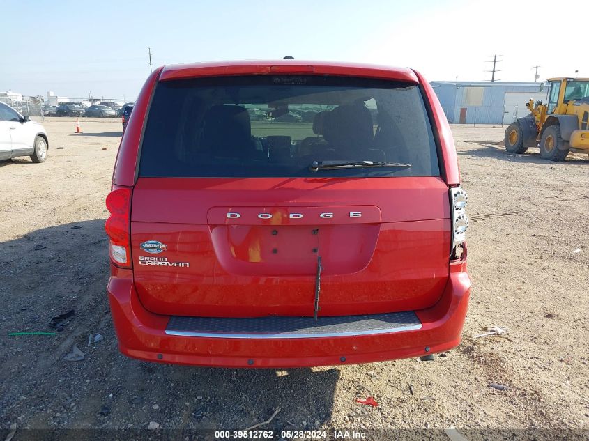 2015 Dodge Grand Caravan Se VIN: 2C4RDGBG2FR523887 Lot: 39512762