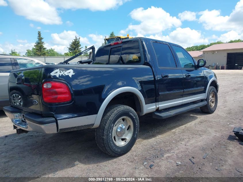 2001 Ford F-150 King Ranch Edition/Lariat/Xlt VIN: 1FTRW08LX1KD55462 Lot: 39512769