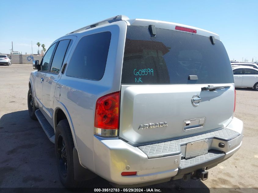 2012 Nissan Armada Sv VIN: 5N1AA0NC0CN603599 Lot: 39512783