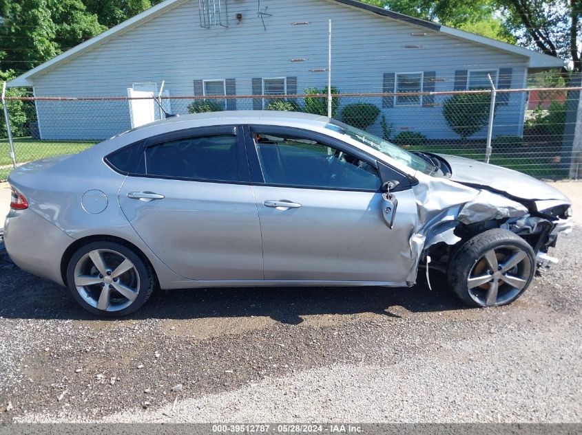 2014 Dodge Dart Gt VIN: 1C3CDFEB9ED708282 Lot: 39512787