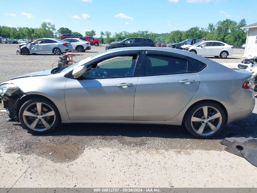 2014 Dodge Dart Gt VIN: 1C3CDFEB9ED708282 Lot: 39512787