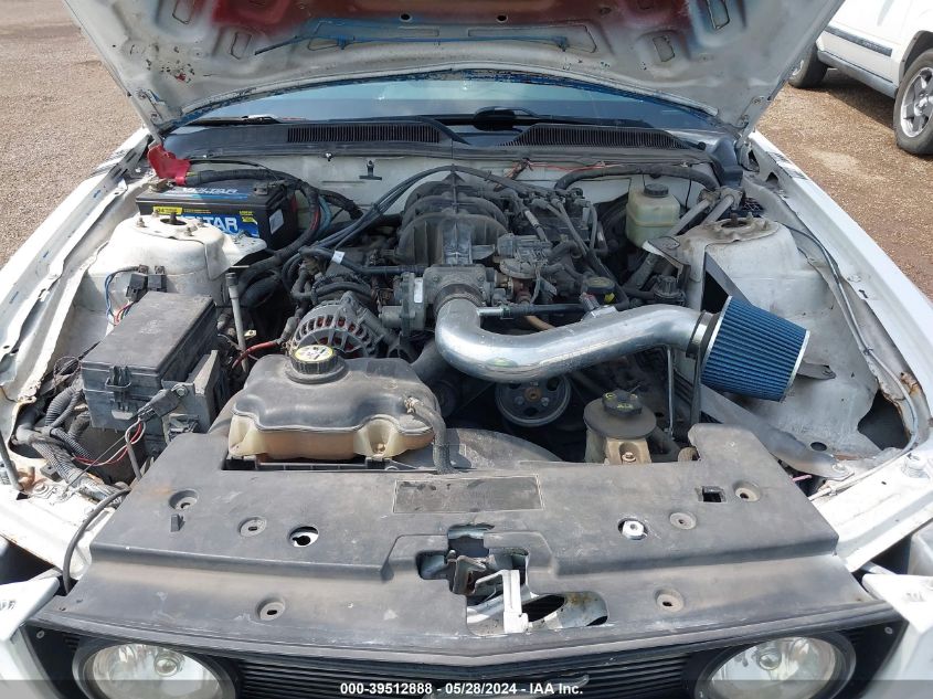 2006 Ford Mustang V6 VIN: 1ZVFT80N265136876 Lot: 39512888