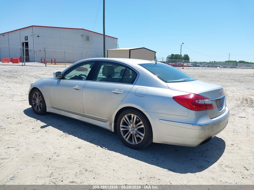 2012 Hyundai Genesis 3.8 VIN: KMHGC4DD3CU151448 Lot: 39512938