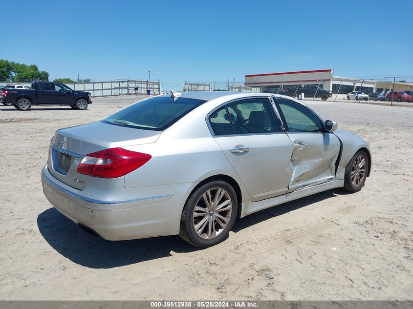 2012 Hyundai Genesis 3.8 VIN: KMHGC4DD3CU151448 Lot: 39512938