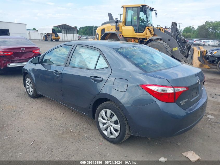 2016 Toyota Corolla Le VIN: 2T1BURHE9GC697511 Lot: 39512986